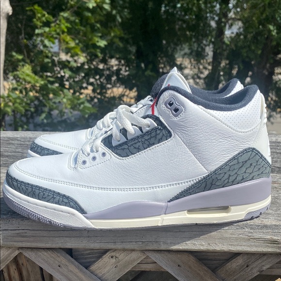 Jordan 3 White and Black Sneakers Size 10.5 
(No Box) - Picture 3 of 6